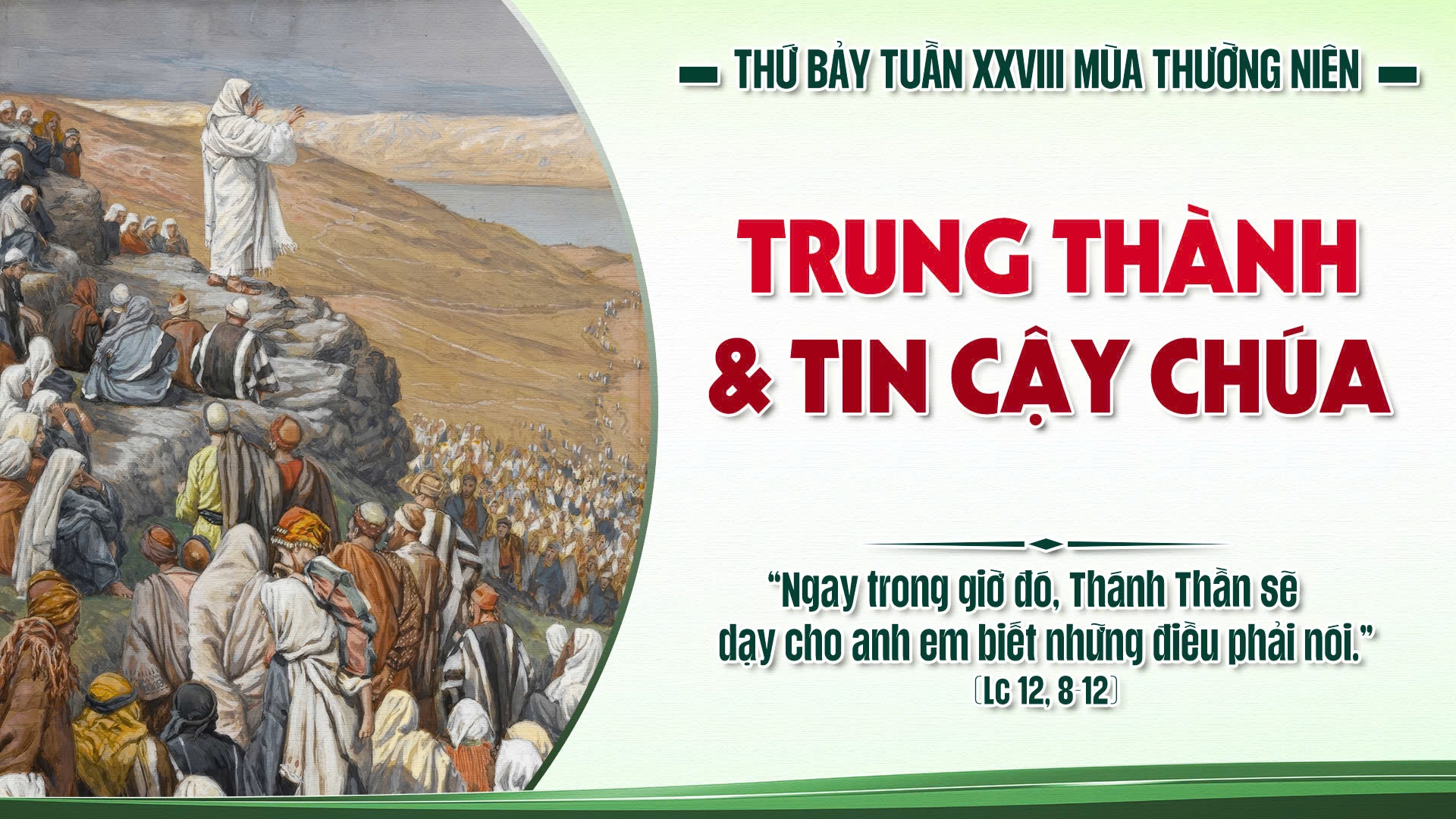 Suy Niệm Lời Chúa | Thứ Bảy Sau Chúa Nhật Tuần XXVIII Mùa Thường Niên - THÁNH IGNAXIO ANTIOKIA, GIÁM MỤC, TỬ ĐẠO. Lễ nhớ | Lc 12, 8-12 | Phút Cầu Nguyện